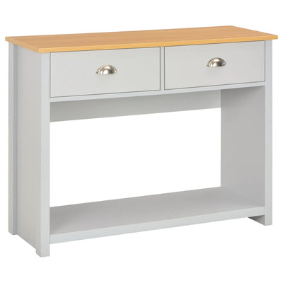 Konsolipöytä harmaa 97x35x76 cm
