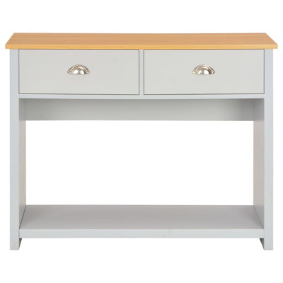 Konsolipöytä harmaa 97x35x76 cm