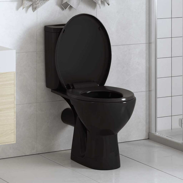 Soft-close WC-istuin pikakiinnityksellä musta