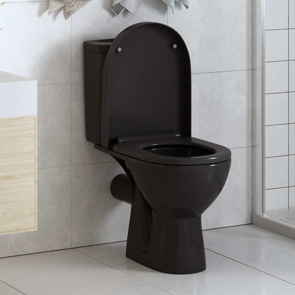 Soft-close WC-istuin pikakiinnityksellä musta
