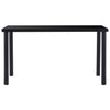 Musta ruokapöytä Eftimil 140x70x75cm (karkaistu lasi)