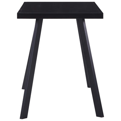 Ruokapöytä musta 120x60x75 cm karkaistu lasi