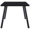 Musta ruokapöytä Canel 160x80x75cm (karkaistu lasi)