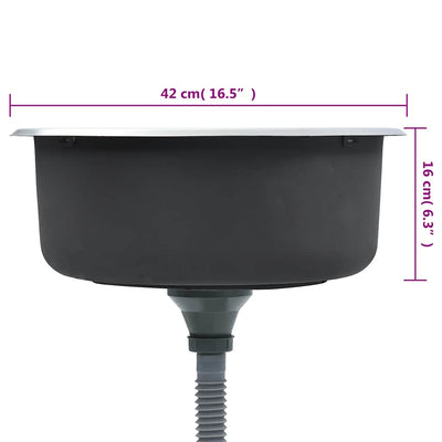 Ruostumaton teräs keittiön tiskiallas siivilällä ja hajulukolla Ewalde