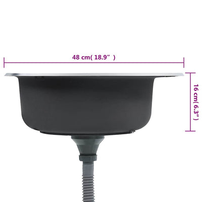 Ruostumaton teräs keittiön tiskiallas siivilällä ja hajulukolla Ewalde