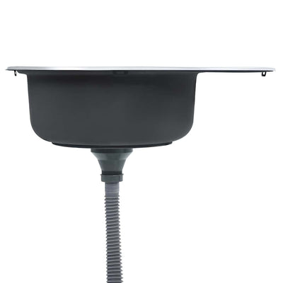 Ruostumaton teräs keittiön tiskiallas Ewalde (siivilällä ja hajulukolla)