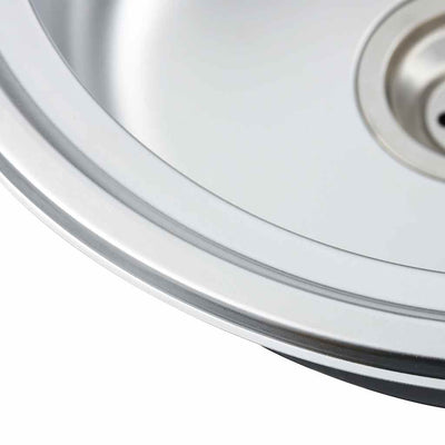 Ruostumaton teräs keittiön tiskiallas Ewalde (siivilällä ja hajulukolla)