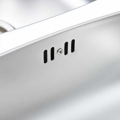 Ruostumaton teräs keittiön tiskiallas siivilällä ja hajulukolla Ewalde