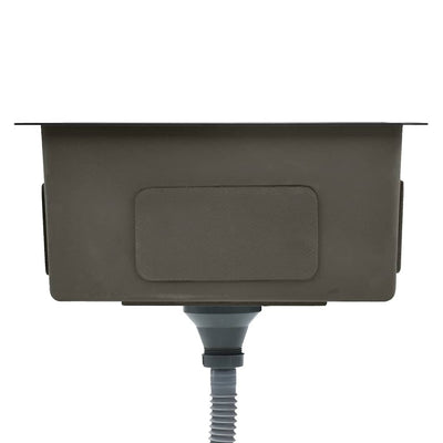 Musta käsintehty keittiön tiskiallas Nilofer (ruostumaton teräs)