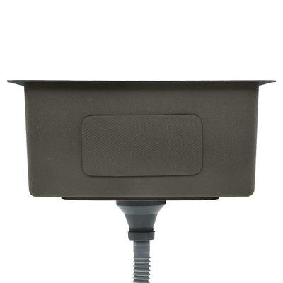 Musta käsintehty keittiön tiskiallas Nilofer (ruostumaton teräs)