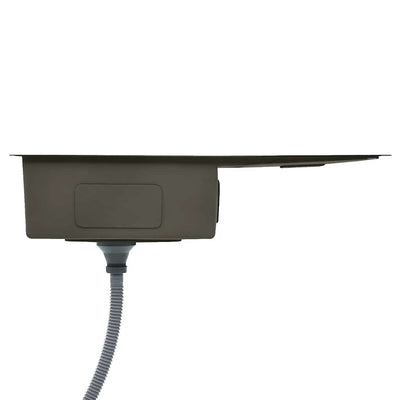 Musta käsintehty keittiön tiskiallas Nilofer (ruostumaton teräs)