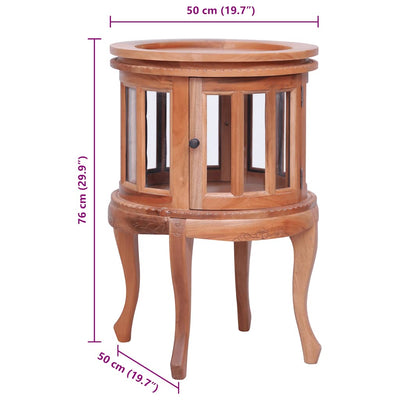 Mahonki vitriinikaappi Micheline 50x50x76cm (täysi)