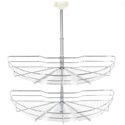 Hopea keittiön ritilähylly Rocos 75x38x80cm (2-kerroksinen, 180°)