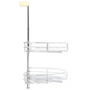 Hopea keittiön ritilähylly Rocos 75x38x80cm (2-kerroksinen, 180°)