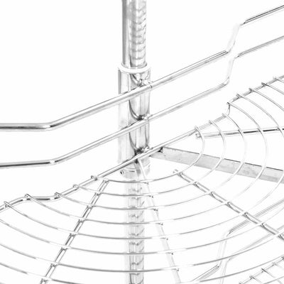 Hopea keittiön ritilähylly Rocos 75x38x80cm (2-kerroksinen, 180°)