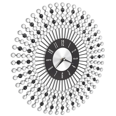 Musta seinäkello metalli Raghfan 43cm