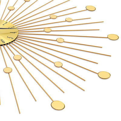 Kultainen seinäkello metalli Raghfan 70cm