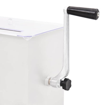 Hopea manuaalinen lihasekoitin kannella Silviasa (ruostumaton teräs)