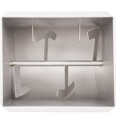 Hopea manuaalinen lihasekoitin kannella Silviasa (ruostumaton teräs)