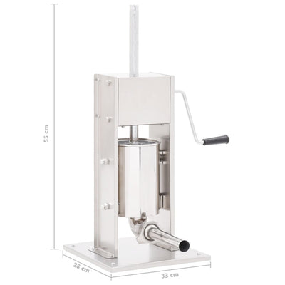 Hopea manuaalinen makkarantäyttökone Lates 3 l (ruostumaton teräs)