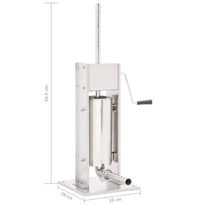 Hopea manuaalinen makkarantäyttökone Lates 5 l (ruostumaton teräs)