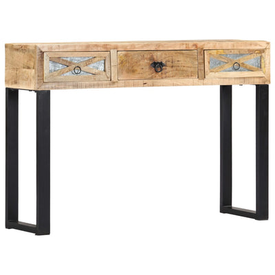 Konsolipöytä 110x30x76 cm täysi mangopuu