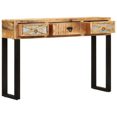 Konsolipöytä 110x30x76 cm täysi mangopuu