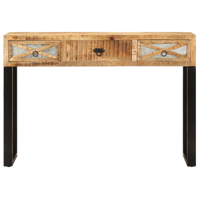 Konsolipöytä 110x30x76 cm täysi mangopuu