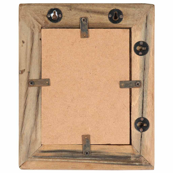 Valokuvakehykset 2 kpl 23x28 cm täysi kierrätetty puu ja lasi