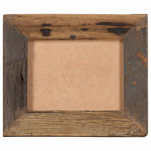 Valokuvakehykset 2 kpl 25x30 cm täysi kierrätetty puu ja lasi
