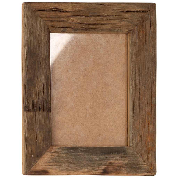 Valokuvakehykset 2 kpl 25x30 cm täysi kierrätetty puu ja lasi