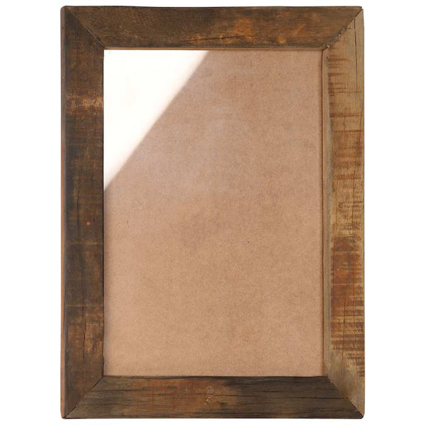 Valokuvakehykset 2 kpl 40x50 cm täysi kierrätetty puu ja lasi