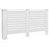 Lämpöpatterin suoja MDF 152x19x81,5 cm valkoinen