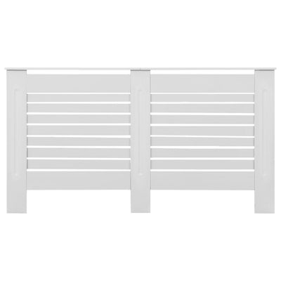 Lämpöpatterin suoja MDF 152x19x81,5 cm valkoinen