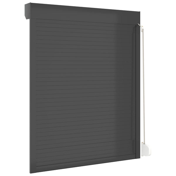 Rullakaihdin Antrasiitti 120 x 150 cm Alumiini ja polyuretaani