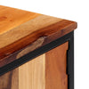 TV-taso 120x30x40 cm kierrätetty puu ja teräs