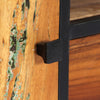 TV-taso 120x30x40 cm kierrätetty puu ja teräs