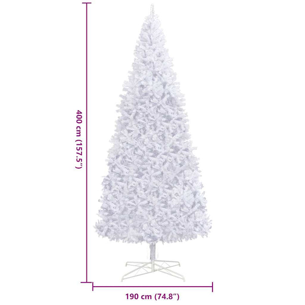 Tekojoulukuusi 400 cm valkoinen