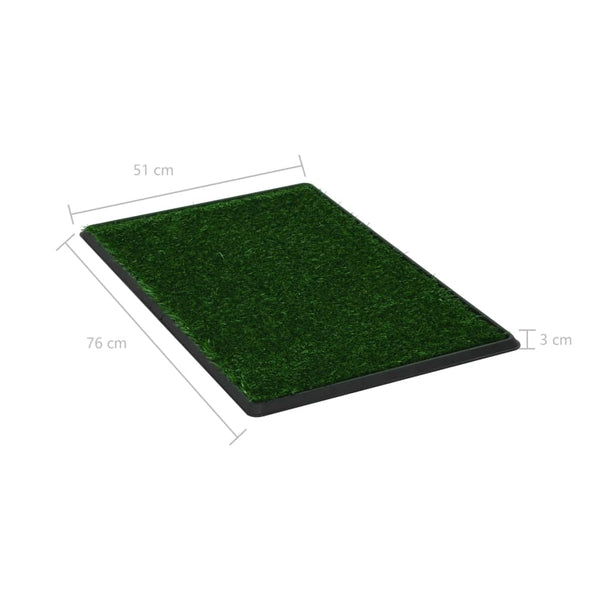 Vihreä lemmikkivessat Meleiam 76x51x3cm (2 kpl alusta ja keinonurmi wc)