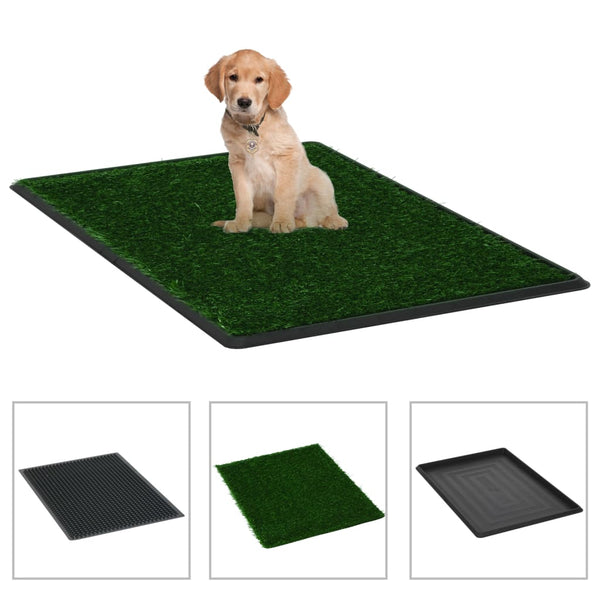 Vihreä lemmikkivessat Meleiam 76x51x3cm (2 kpl alusta ja keinonurmi wc)