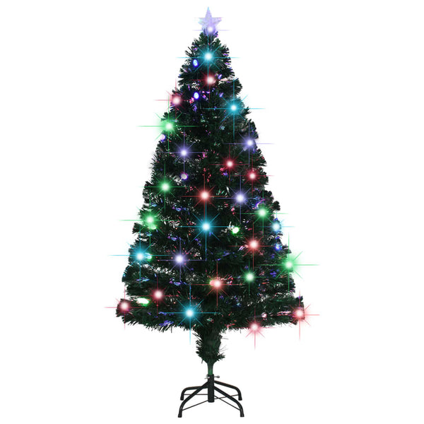Esivalaistu joulukuusi jalustalla Kogalniceanu 150cm (kuituoptiikka)