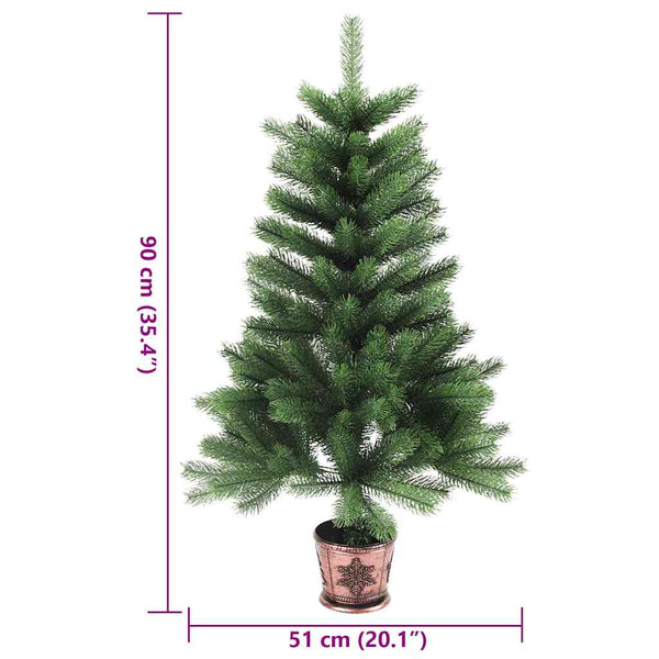 Vihreä tekojoulukuusi aidonlaiset havut Rodrique 90cm