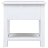 Valkoinen sivupöytä Micea 40x40x40cm (keisaripuu)