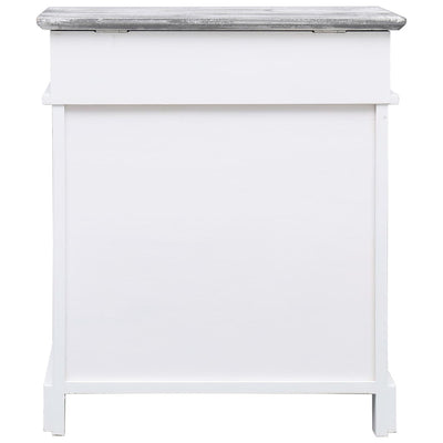 Kenkäkaappi harmaa 50x28x58 cm keisaripuu