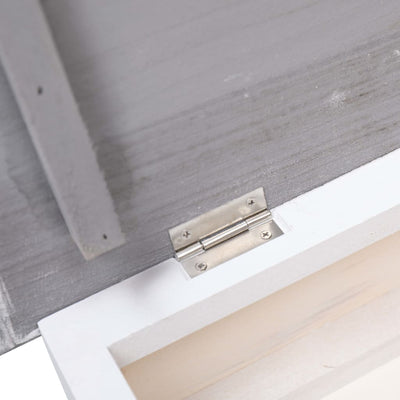 Harmaa kenkäkaappi Negimedin 50x28x58cm (keisaripuu)