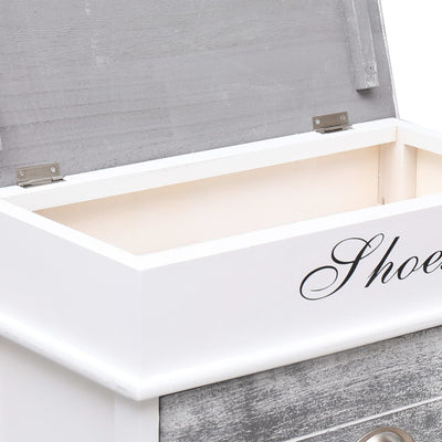 Harmaa kenkäkaappi Edw 50x28x98cm (keisaripuu)