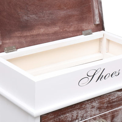 Ruskea kenkäkaappi Edw 50x28x98cm (keisaripuu)