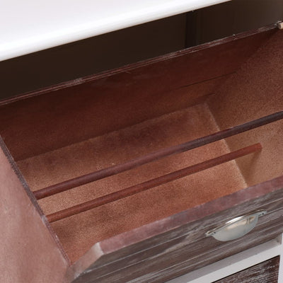 Ruskea kenkäkaappi Edw 50x28x98cm (keisaripuu)