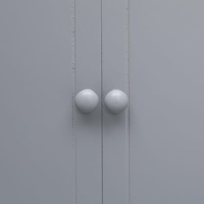 Kylpyhuoneen kaappi harmaa 46x24x116 cm keisaripuu