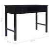 Kirjoituspöytä harmaa 110x45x76 cm puinen